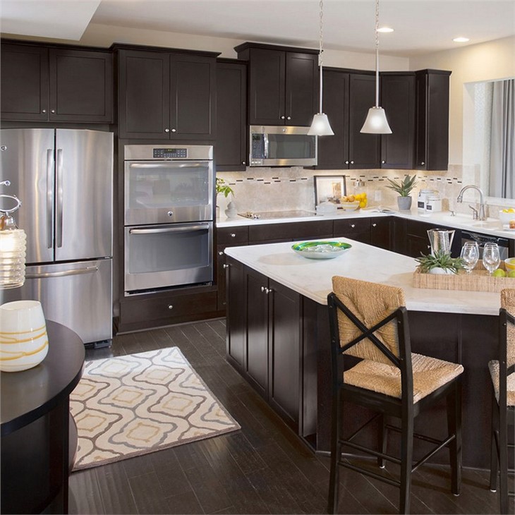 Small Kitchen Espresso Cabinets Small Kitchen Espresso Cabinets